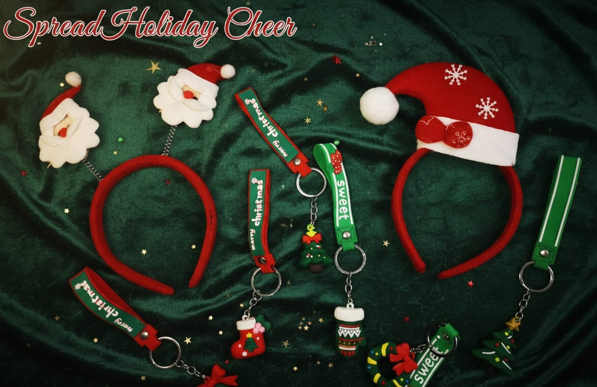 Multicolor christmas medallions with silicone pendant