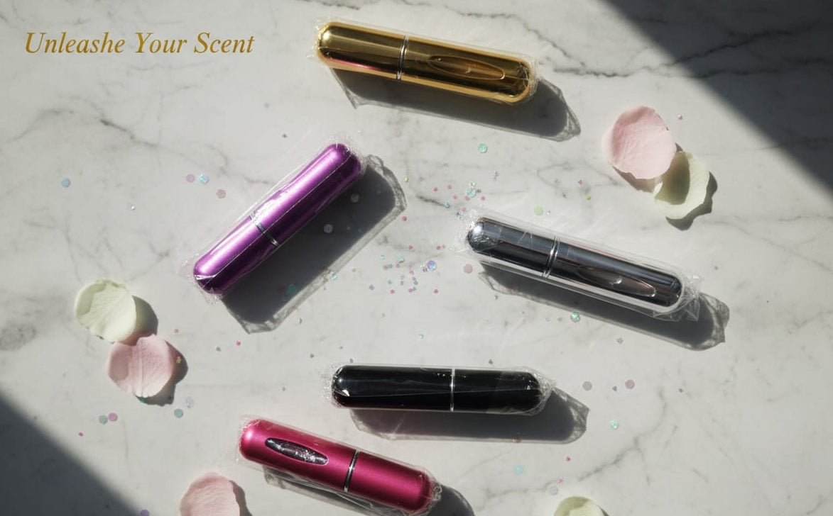 Mini refillable portable fragrance mist bottle ( 5 Pcs )