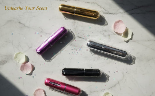 Mini refillable portable fragrance mist bottle ( 5 Pcs )